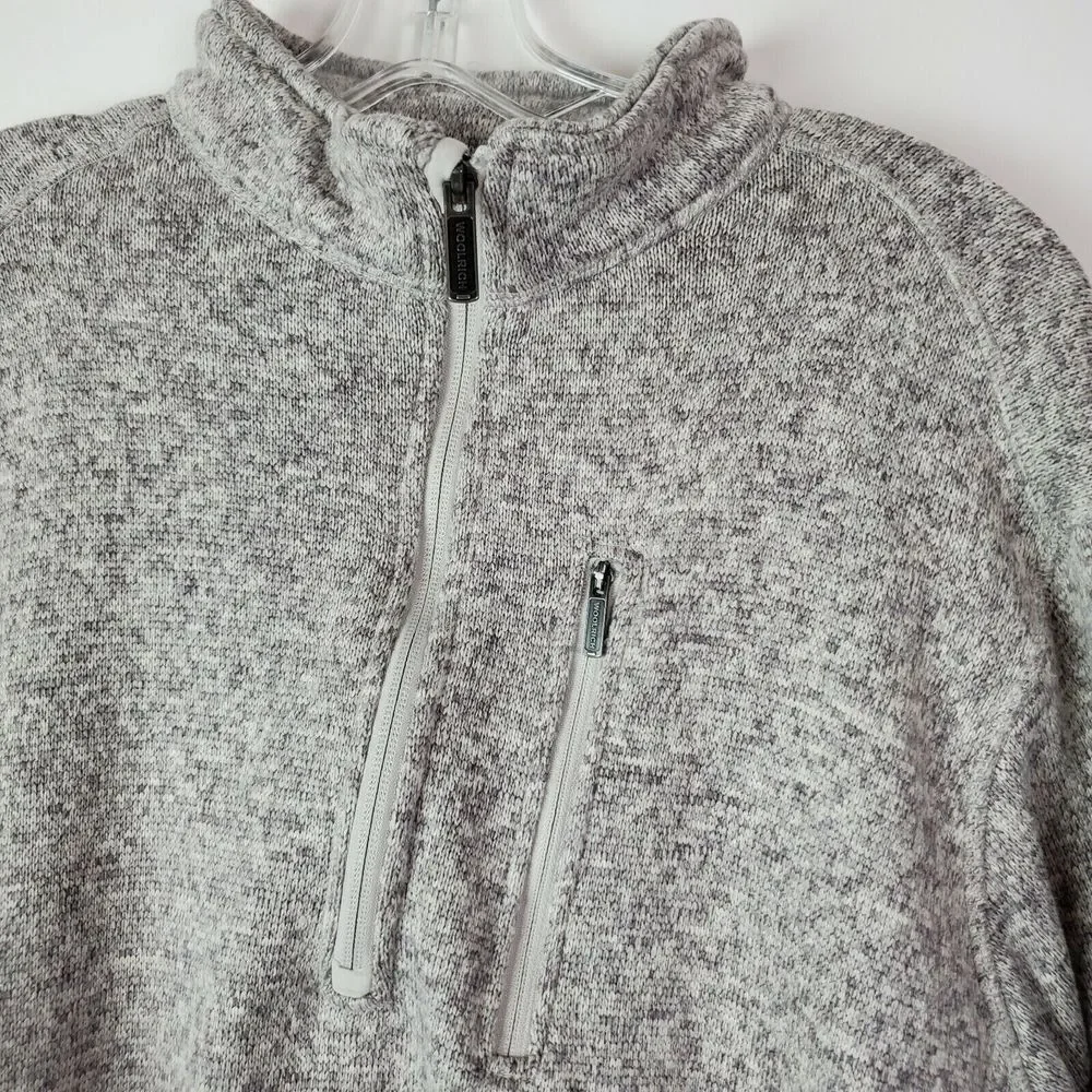 Woolrich Men's Gray Fleece Pullover Sweater Size XXL‎ Cotton